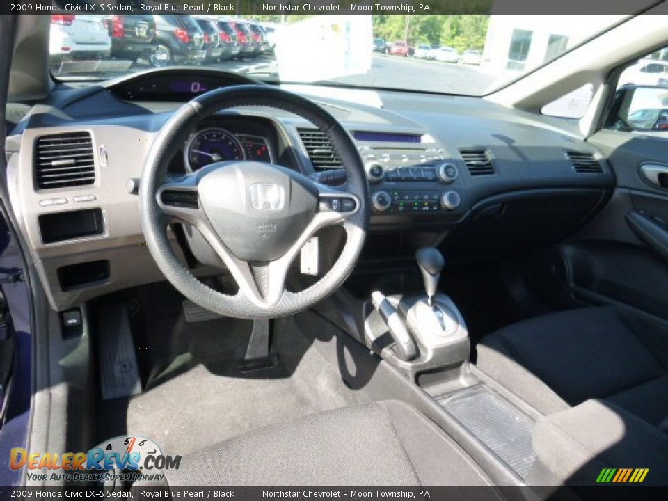 2009 Honda Civic LX-S Sedan Royal Blue Pearl / Black Photo #16