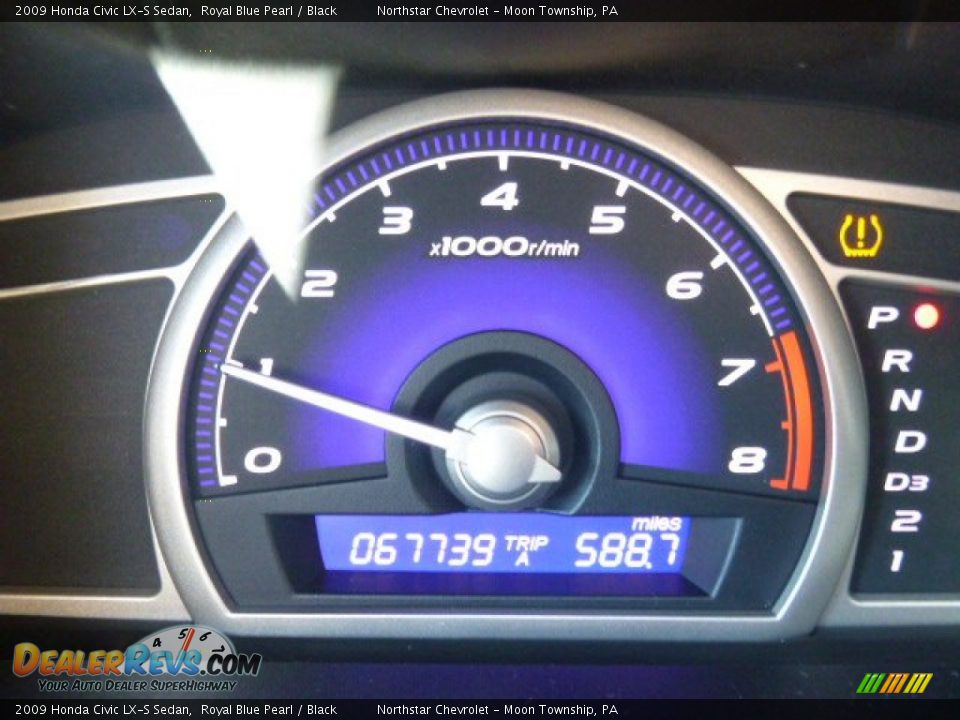 2009 Honda Civic LX-S Sedan Royal Blue Pearl / Black Photo #19