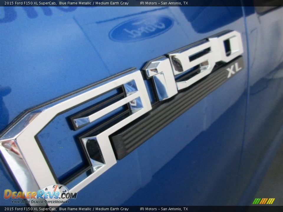 2015 Ford F150 XL SuperCab Blue Flame Metallic / Medium Earth Gray Photo #4