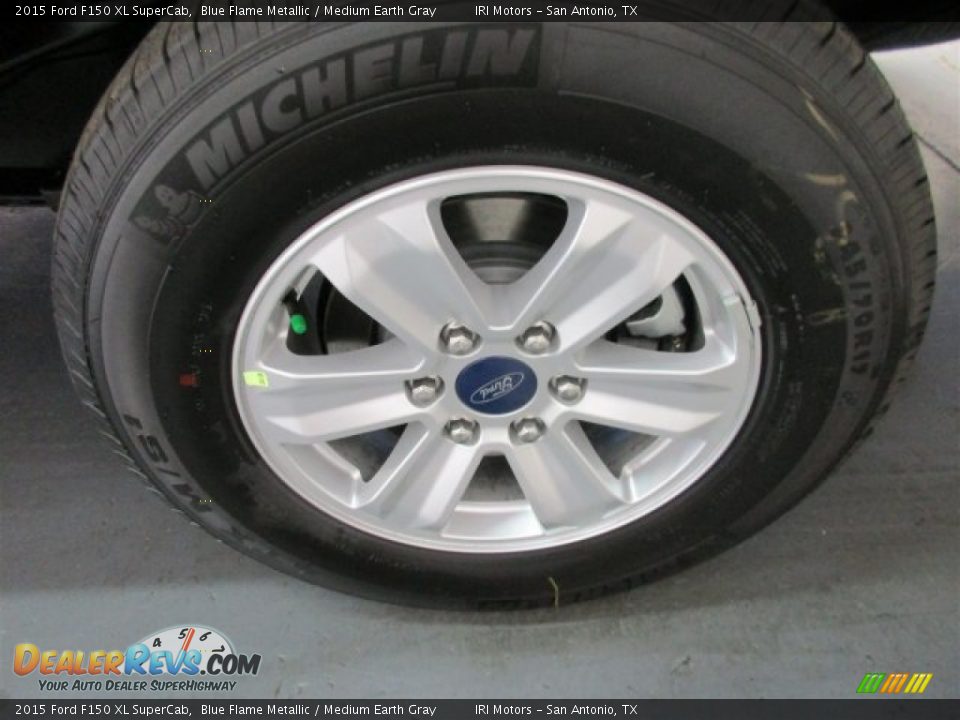 2015 Ford F150 XL SuperCab Blue Flame Metallic / Medium Earth Gray Photo #5