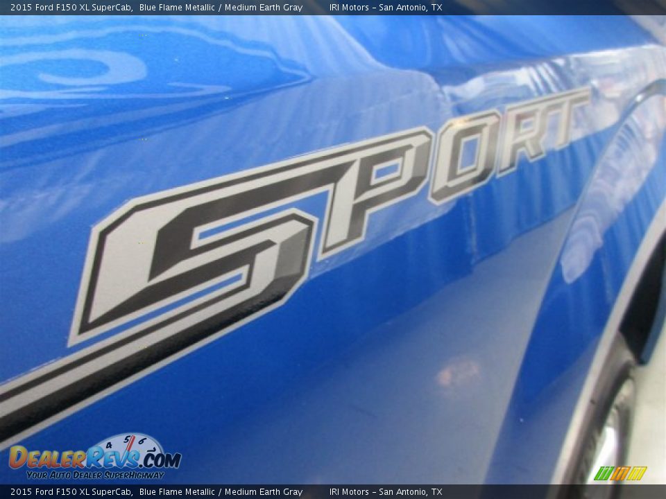 2015 Ford F150 XL SuperCab Blue Flame Metallic / Medium Earth Gray Photo #9