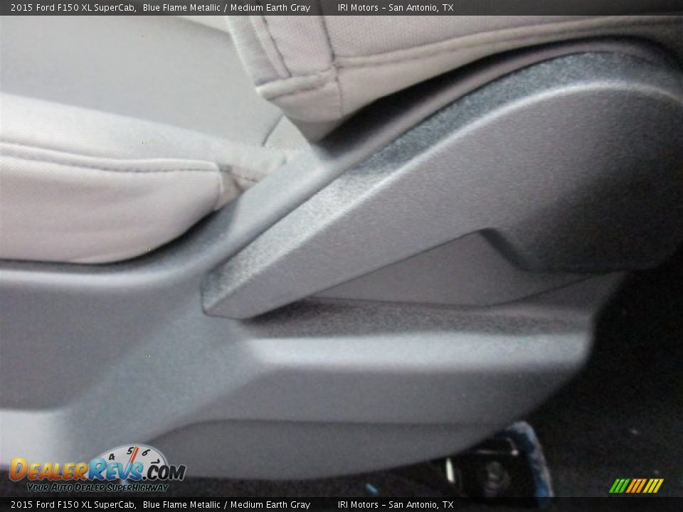 2015 Ford F150 XL SuperCab Blue Flame Metallic / Medium Earth Gray Photo #15