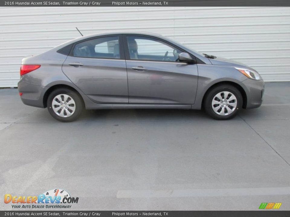 Triathlon Gray 2016 Hyundai Accent SE Sedan Photo #3