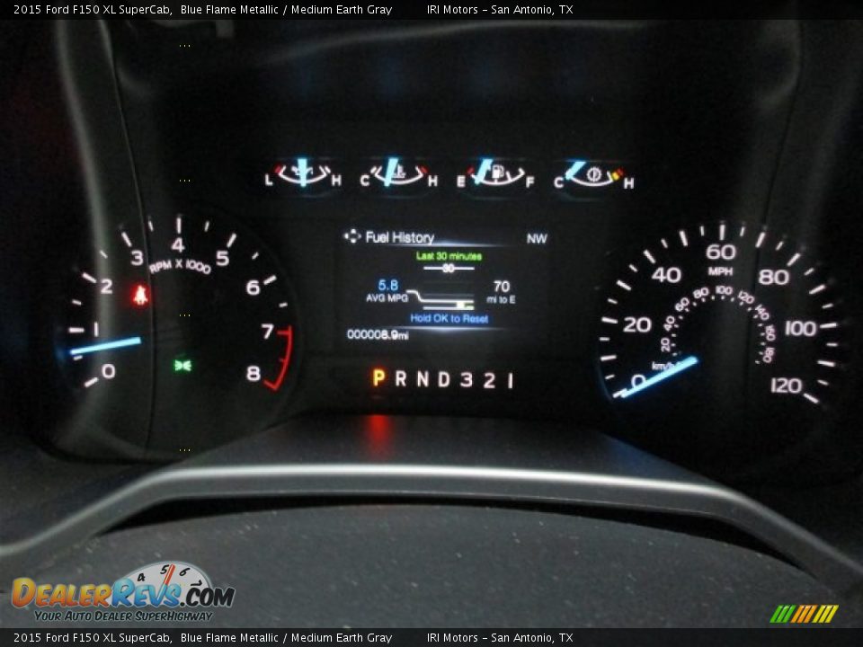 2015 Ford F150 XL SuperCab Blue Flame Metallic / Medium Earth Gray Photo #18