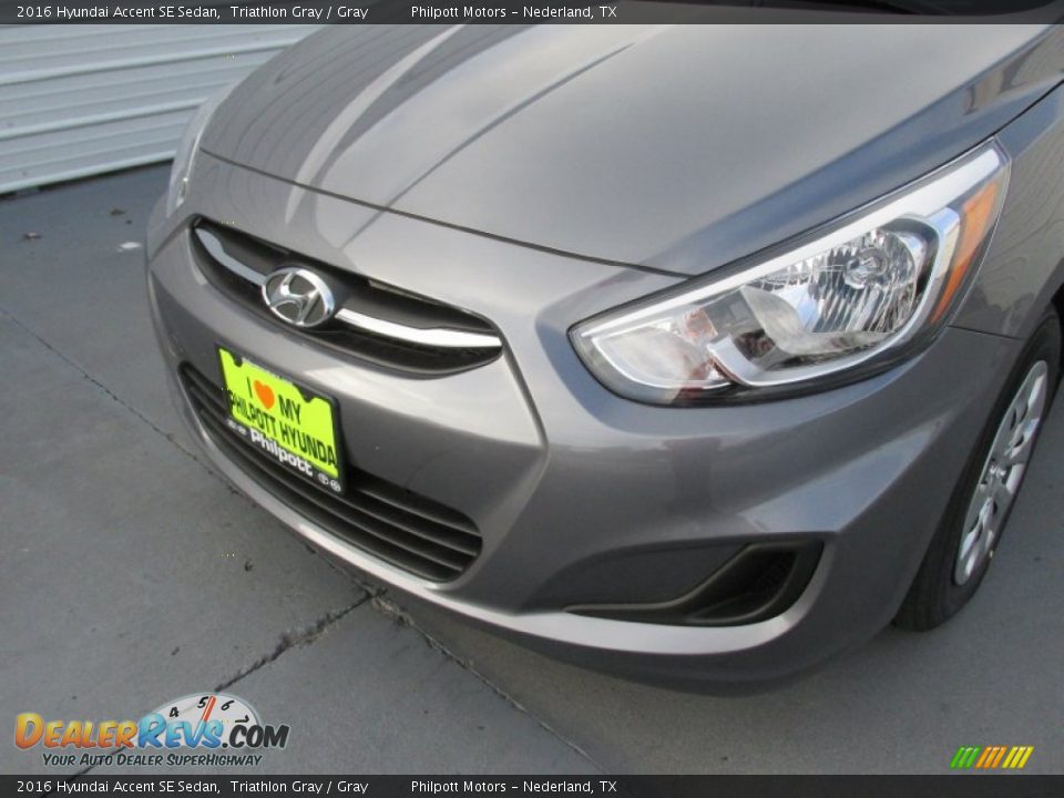 2016 Hyundai Accent SE Sedan Triathlon Gray / Gray Photo #10