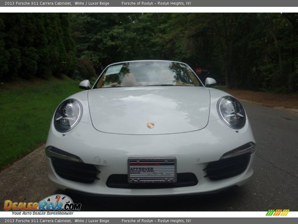 2013 Porsche 911 Carrera Cabriolet White / Luxor Beige Photo #2