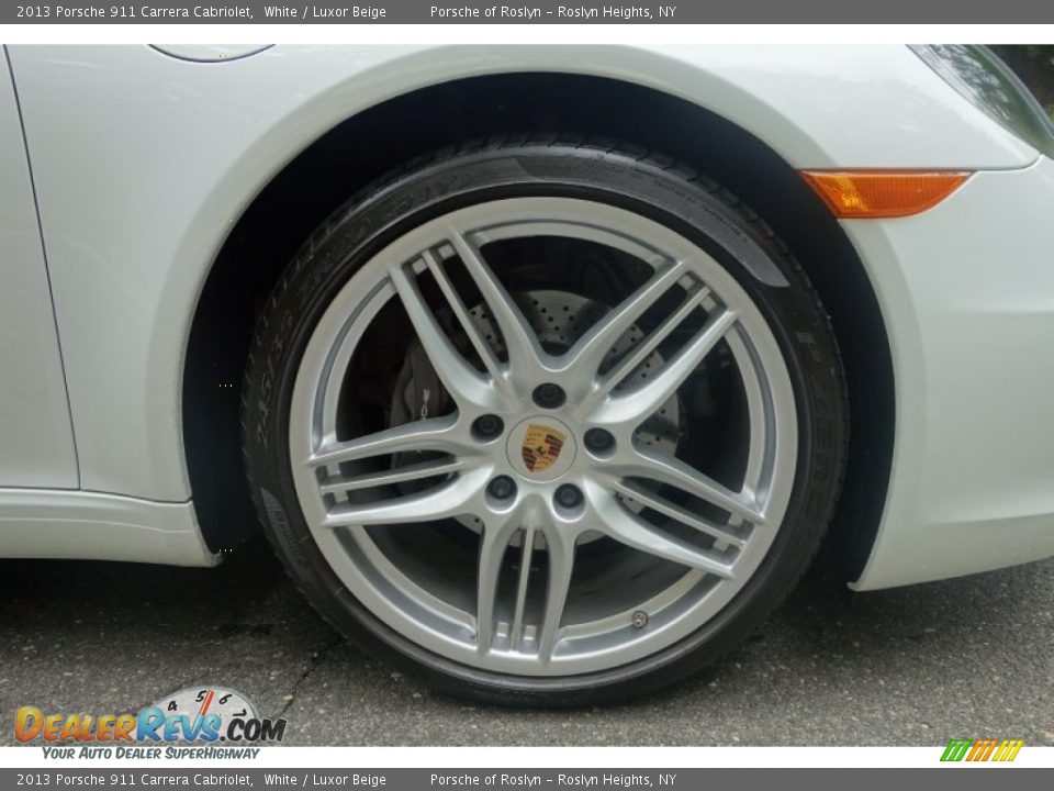 2013 Porsche 911 Carrera Cabriolet White / Luxor Beige Photo #9
