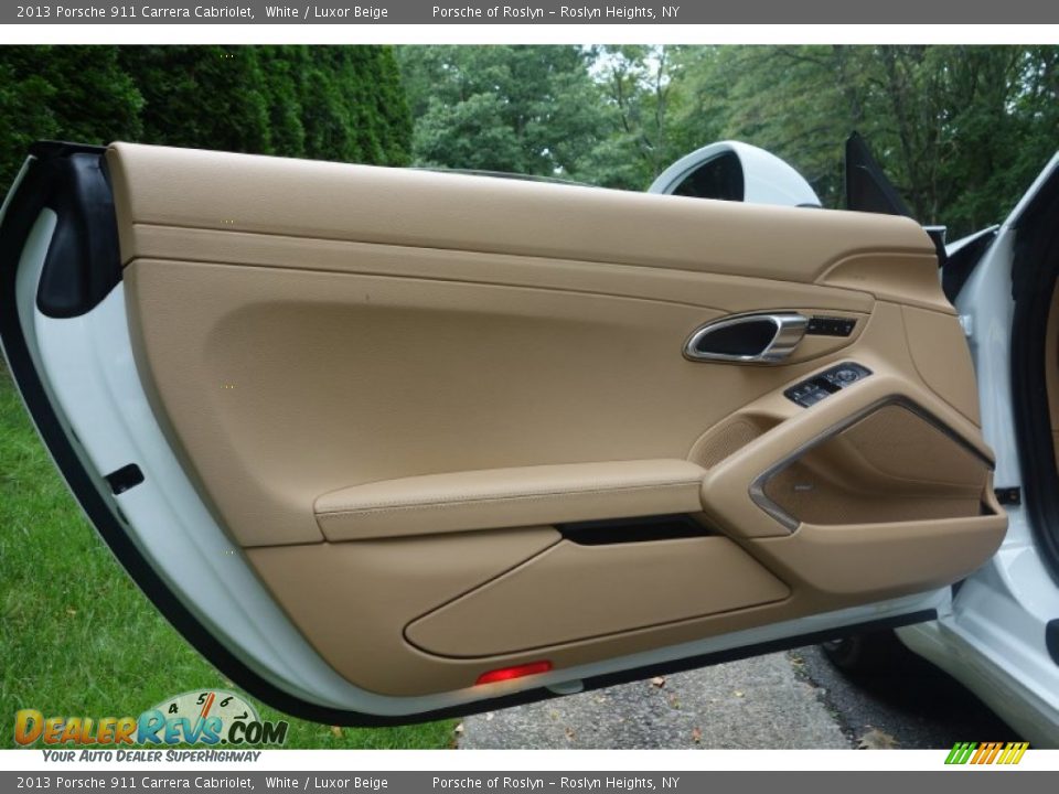 2013 Porsche 911 Carrera Cabriolet White / Luxor Beige Photo #11