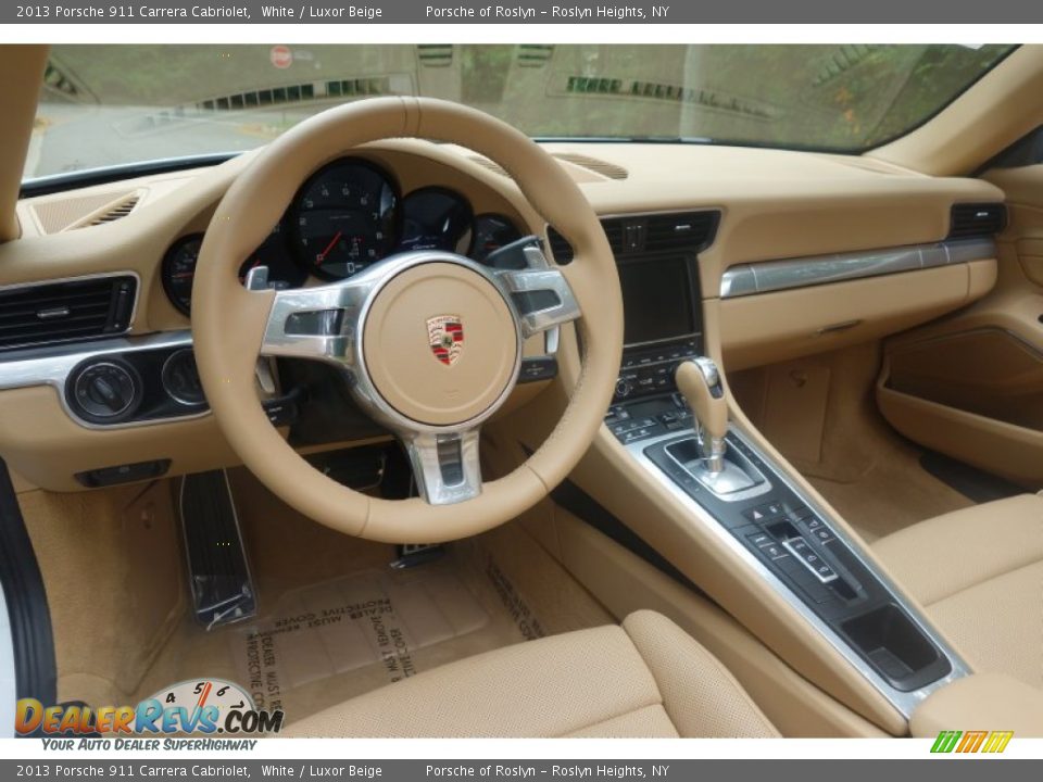 2013 Porsche 911 Carrera Cabriolet White / Luxor Beige Photo #12