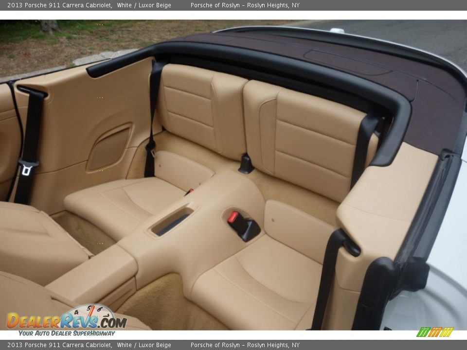 2013 Porsche 911 Carrera Cabriolet White / Luxor Beige Photo #13