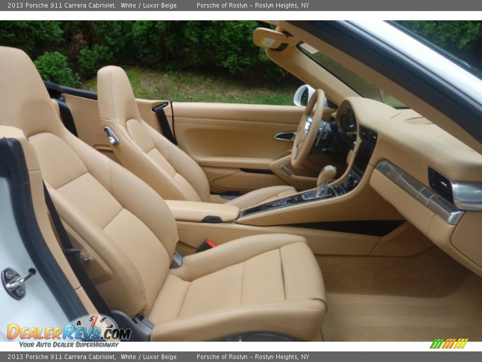 2013 Porsche 911 Carrera Cabriolet White / Luxor Beige Photo #14