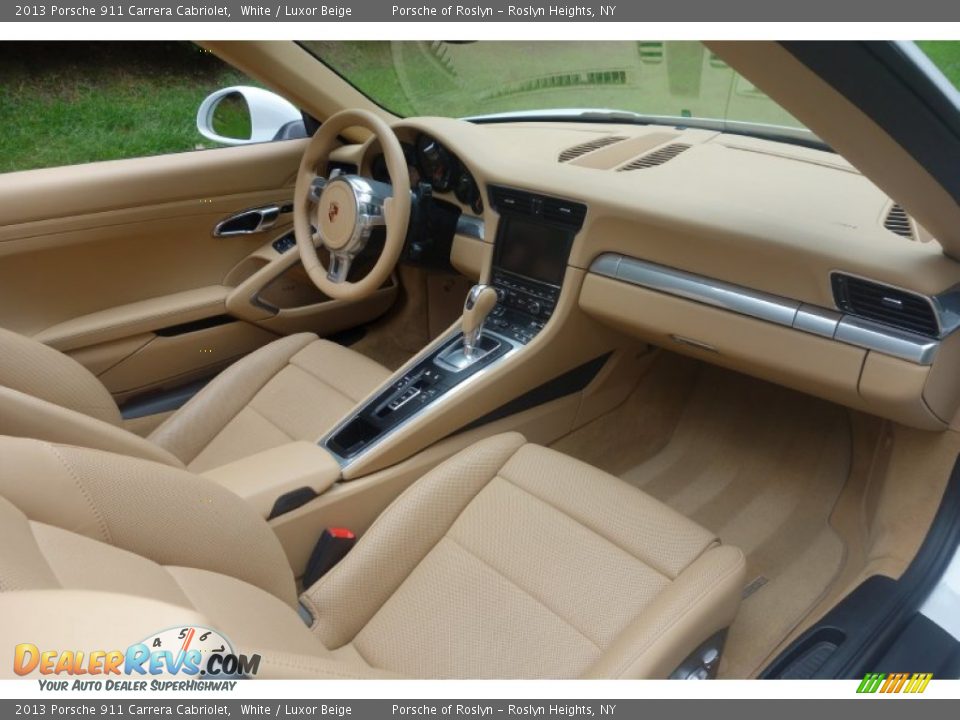 2013 Porsche 911 Carrera Cabriolet White / Luxor Beige Photo #16