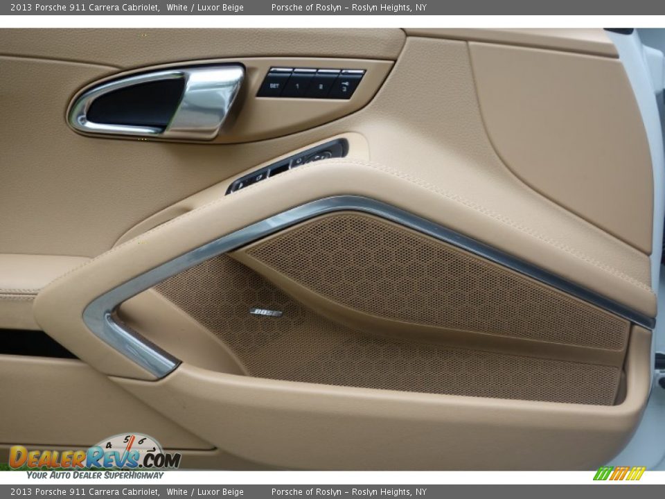 2013 Porsche 911 Carrera Cabriolet White / Luxor Beige Photo #18