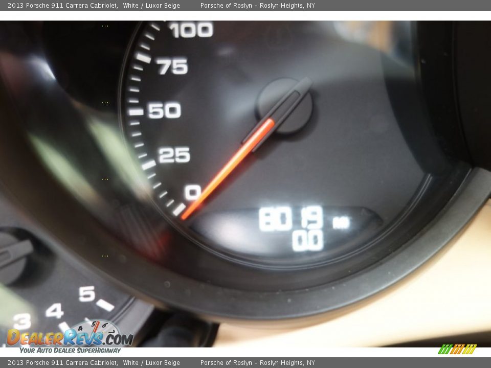 2013 Porsche 911 Carrera Cabriolet White / Luxor Beige Photo #19