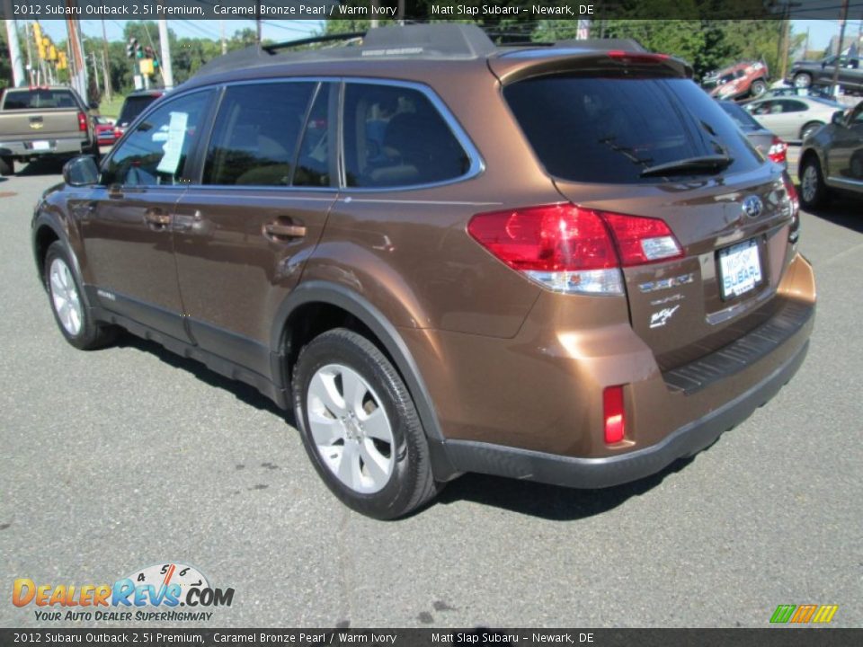 2012 Subaru Outback 2.5i Premium Caramel Bronze Pearl / Warm Ivory Photo #8