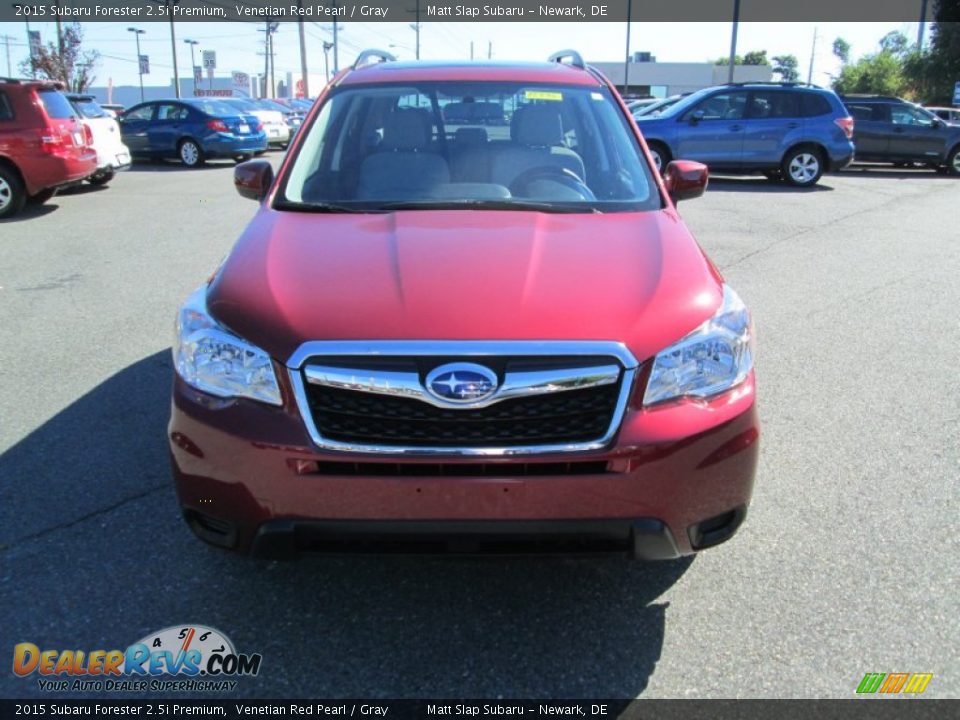2015 Subaru Forester 2.5i Premium Venetian Red Pearl / Gray Photo #3