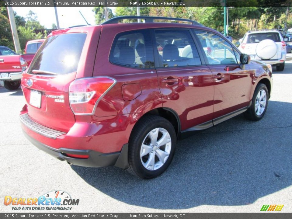 2015 Subaru Forester 2.5i Premium Venetian Red Pearl / Gray Photo #6
