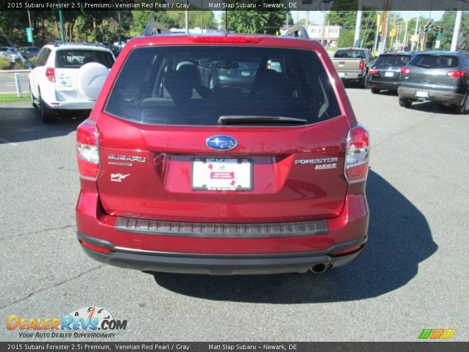 2015 Subaru Forester 2.5i Premium Venetian Red Pearl / Gray Photo #7