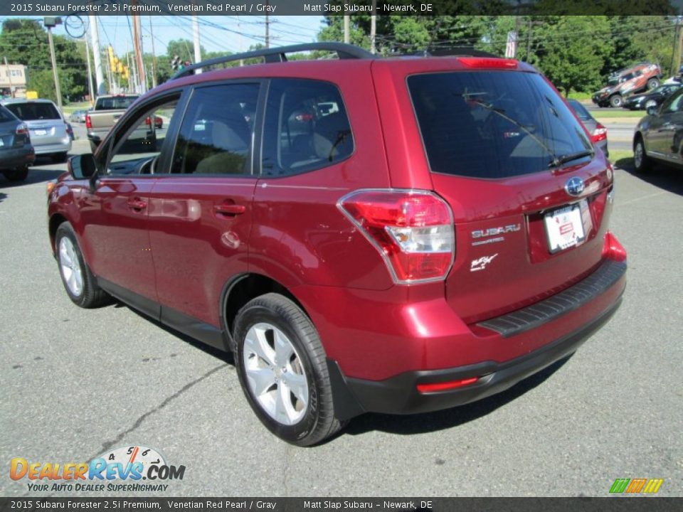 2015 Subaru Forester 2.5i Premium Venetian Red Pearl / Gray Photo #8