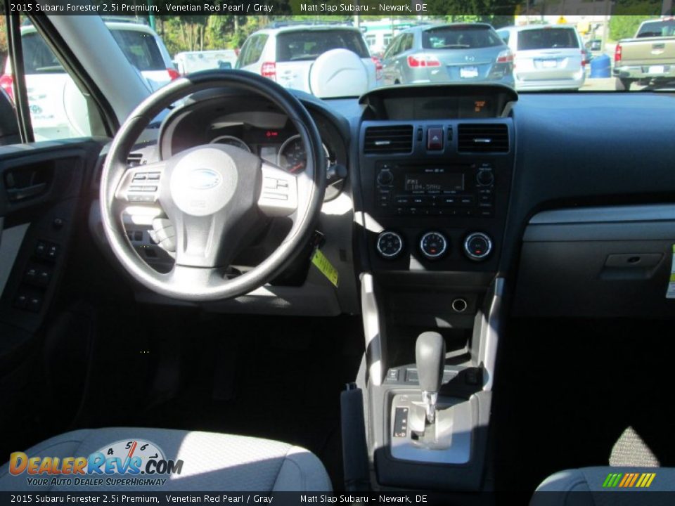 2015 Subaru Forester 2.5i Premium Venetian Red Pearl / Gray Photo #10