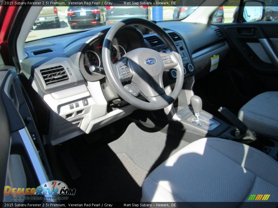 2015 Subaru Forester 2.5i Premium Venetian Red Pearl / Gray Photo #11