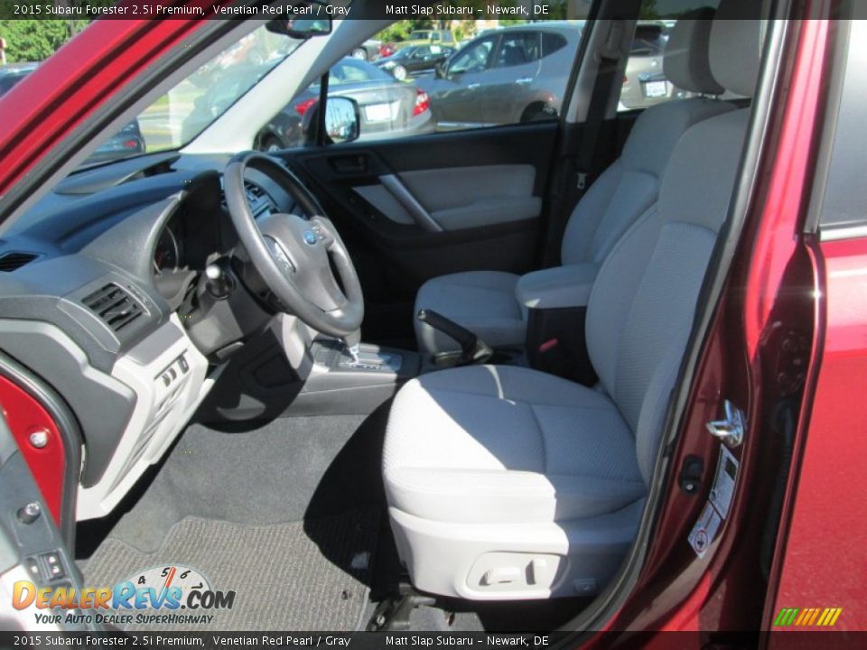2015 Subaru Forester 2.5i Premium Venetian Red Pearl / Gray Photo #12