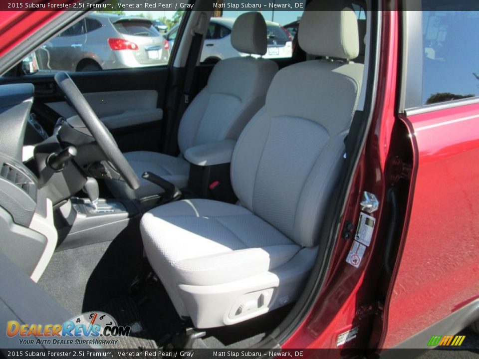 2015 Subaru Forester 2.5i Premium Venetian Red Pearl / Gray Photo #15