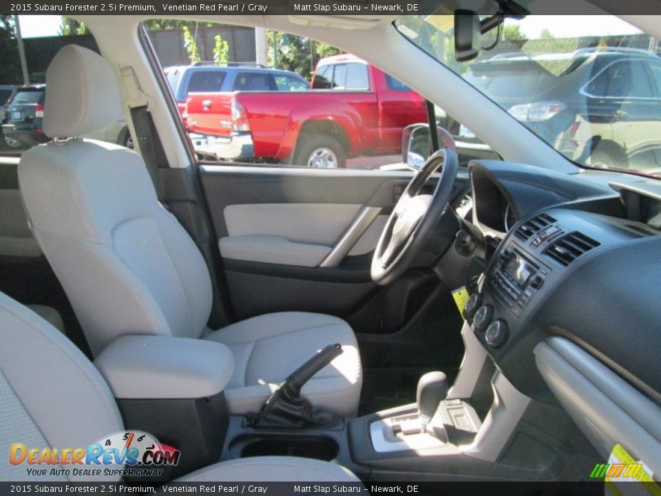 2015 Subaru Forester 2.5i Premium Venetian Red Pearl / Gray Photo #16
