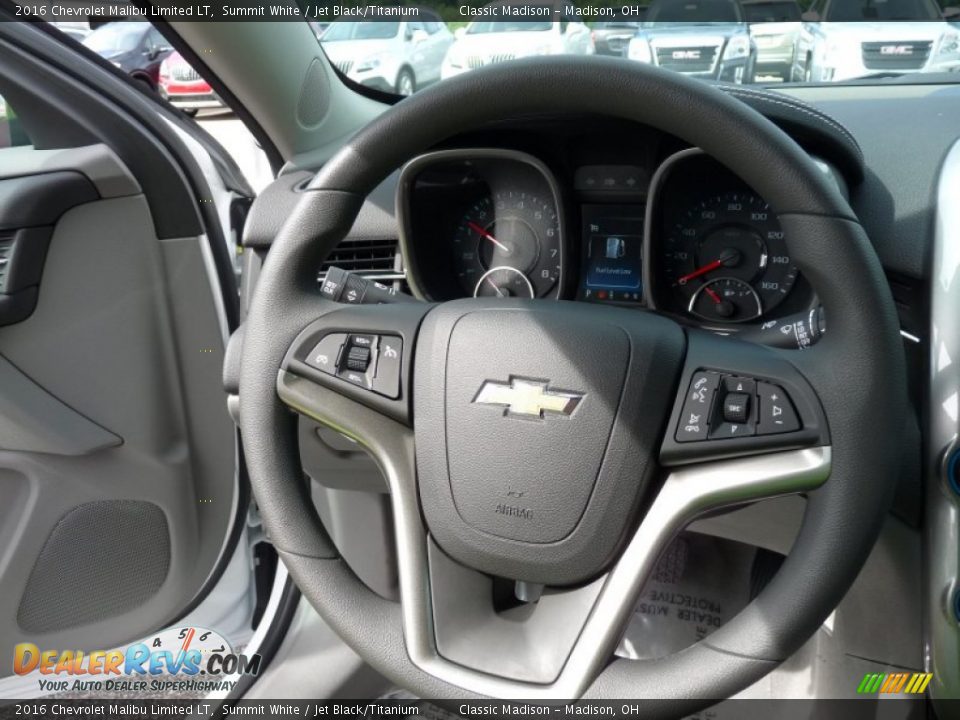 2016 Chevrolet Malibu Limited LT Summit White / Jet Black/Titanium Photo #9
