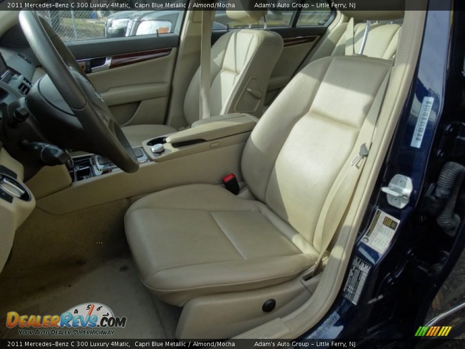 2011 Mercedes-Benz C 300 Luxury 4Matic Capri Blue Metallic / Almond/Mocha Photo #7