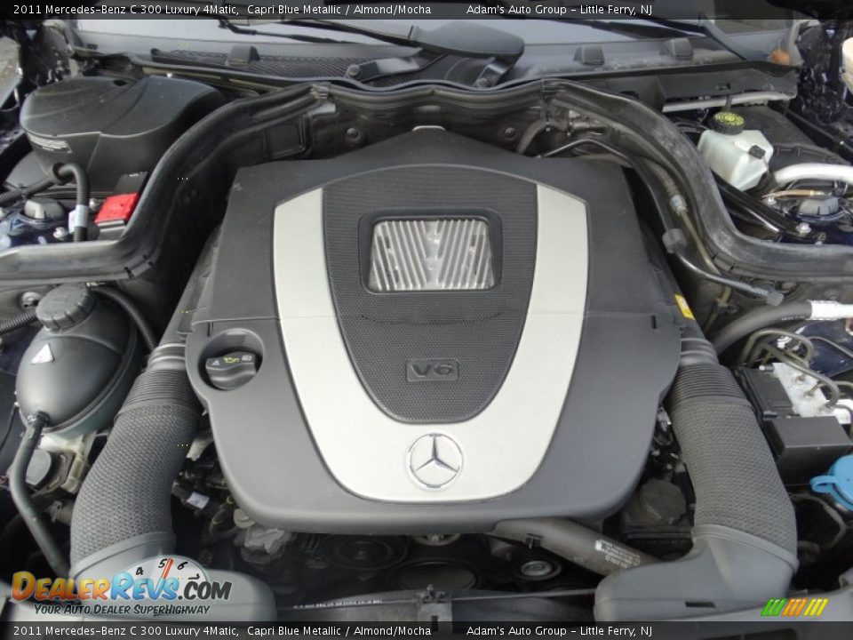 2011 Mercedes-Benz C 300 Luxury 4Matic Capri Blue Metallic / Almond/Mocha Photo #26