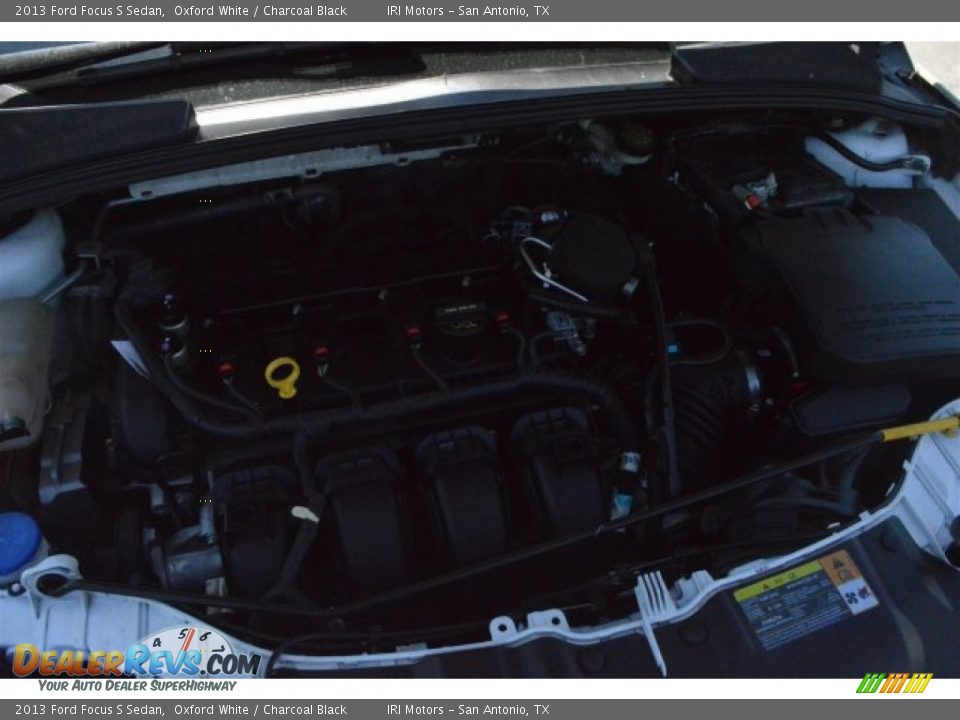2013 Ford Focus S Sedan Oxford White / Charcoal Black Photo #26