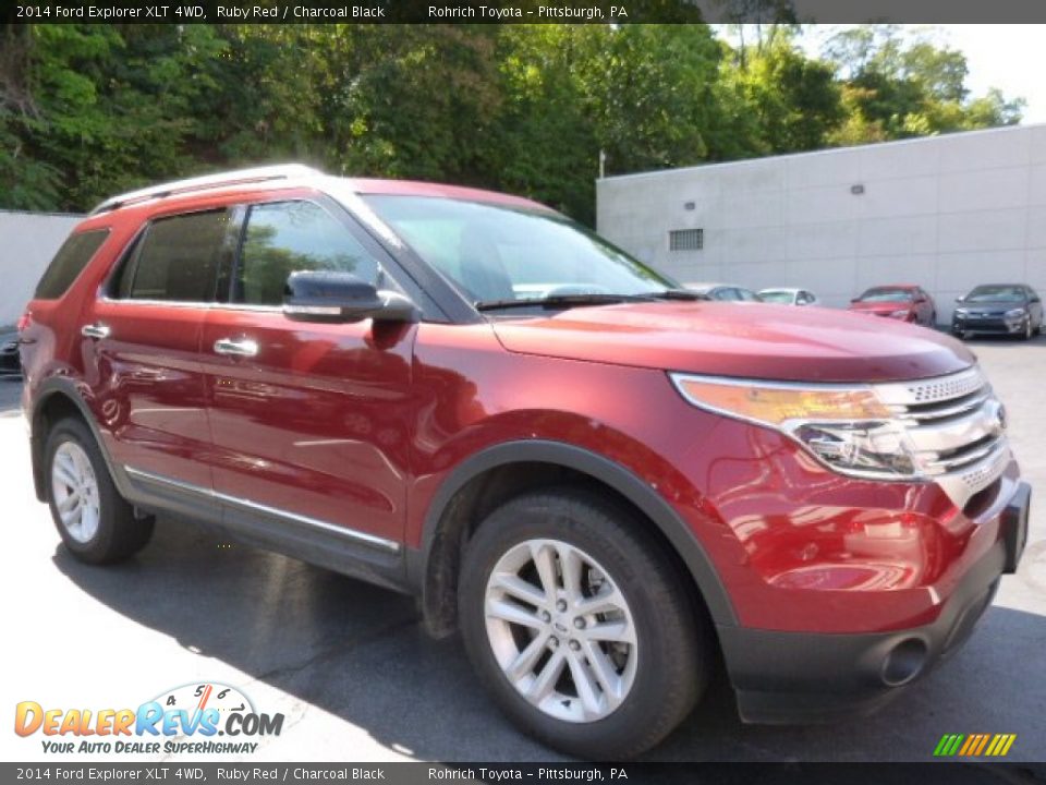 2014 Ford Explorer XLT 4WD Ruby Red / Charcoal Black Photo #1