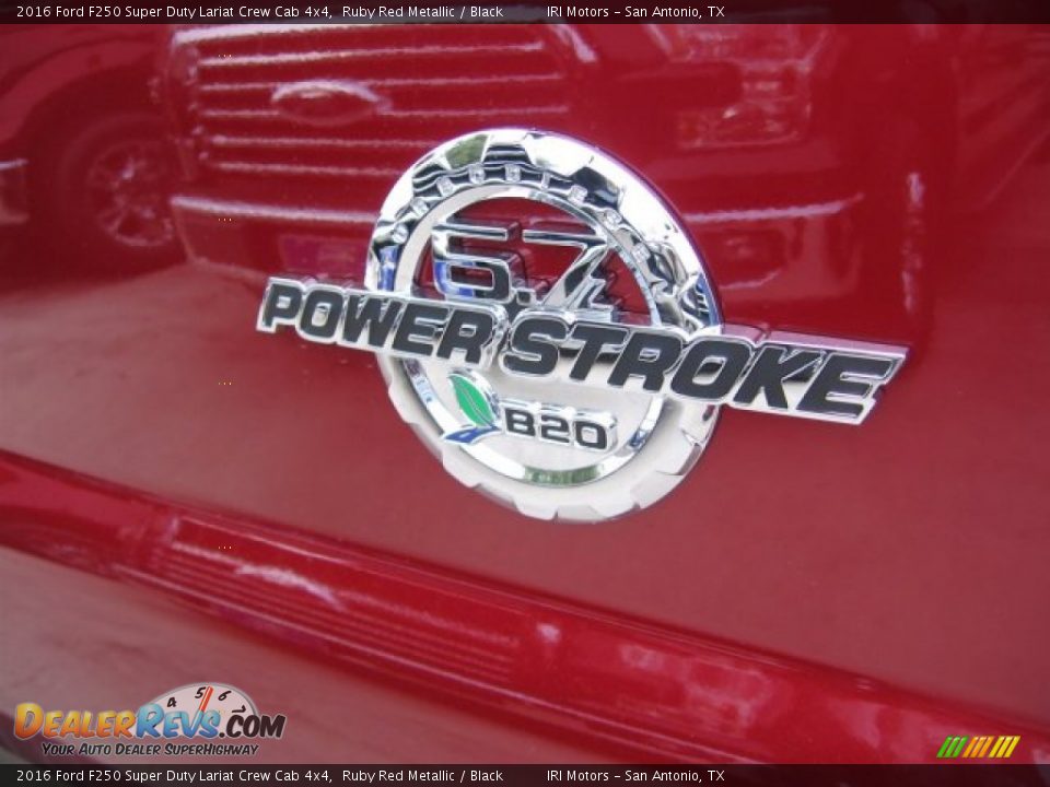 2016 Ford F250 Super Duty Lariat Crew Cab 4x4 Ruby Red Metallic / Black Photo #5