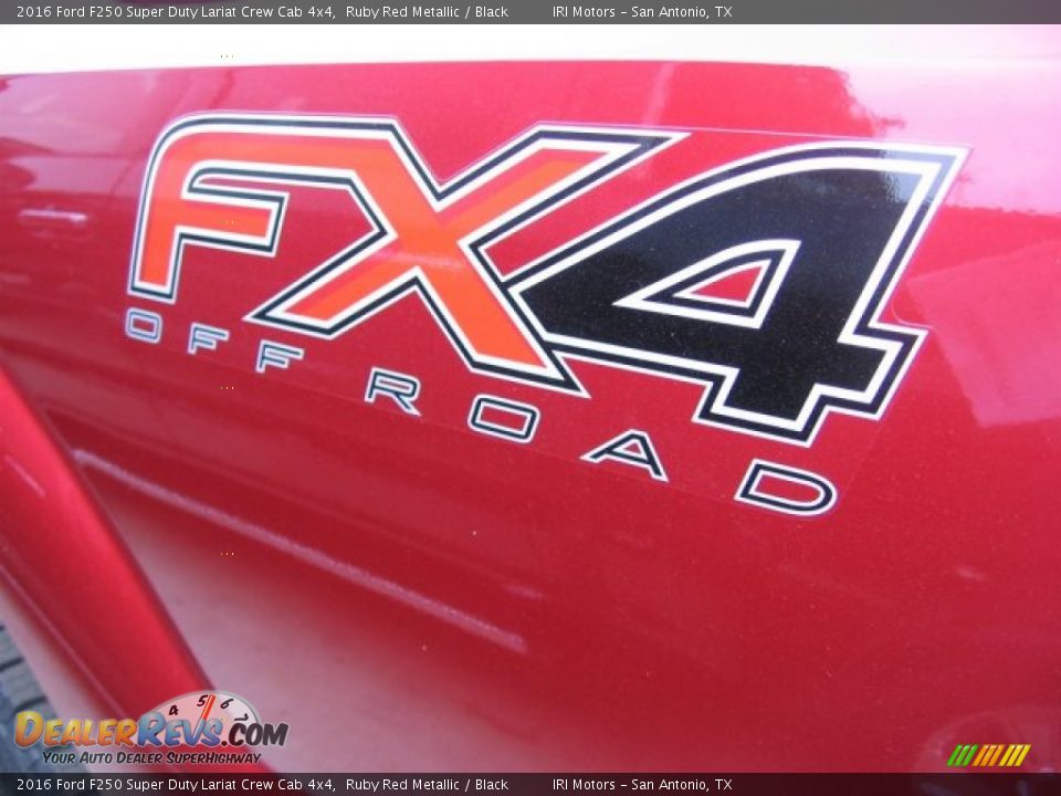 2016 Ford F250 Super Duty Lariat Crew Cab 4x4 Ruby Red Metallic / Black Photo #12