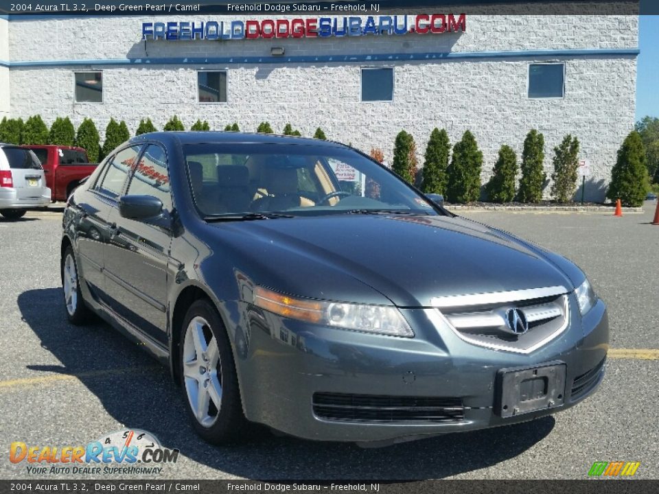 2004 Acura TL 3.2 Deep Green Pearl / Camel Photo #1