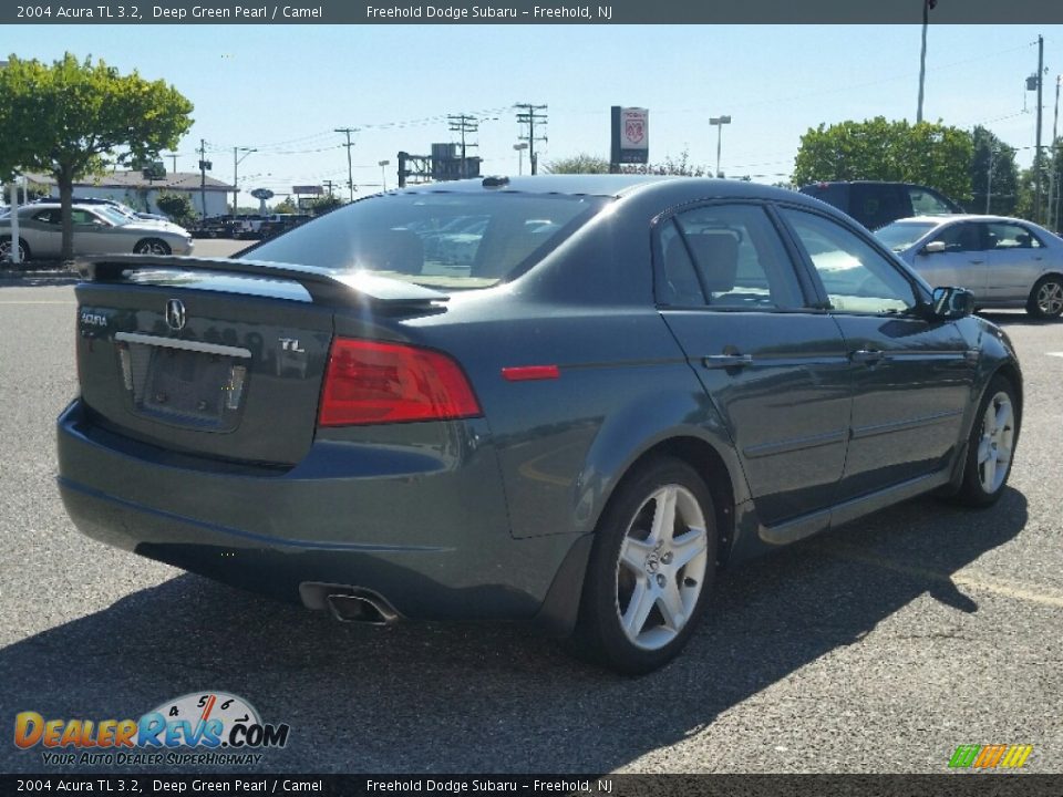 2004 Acura TL 3.2 Deep Green Pearl / Camel Photo #3