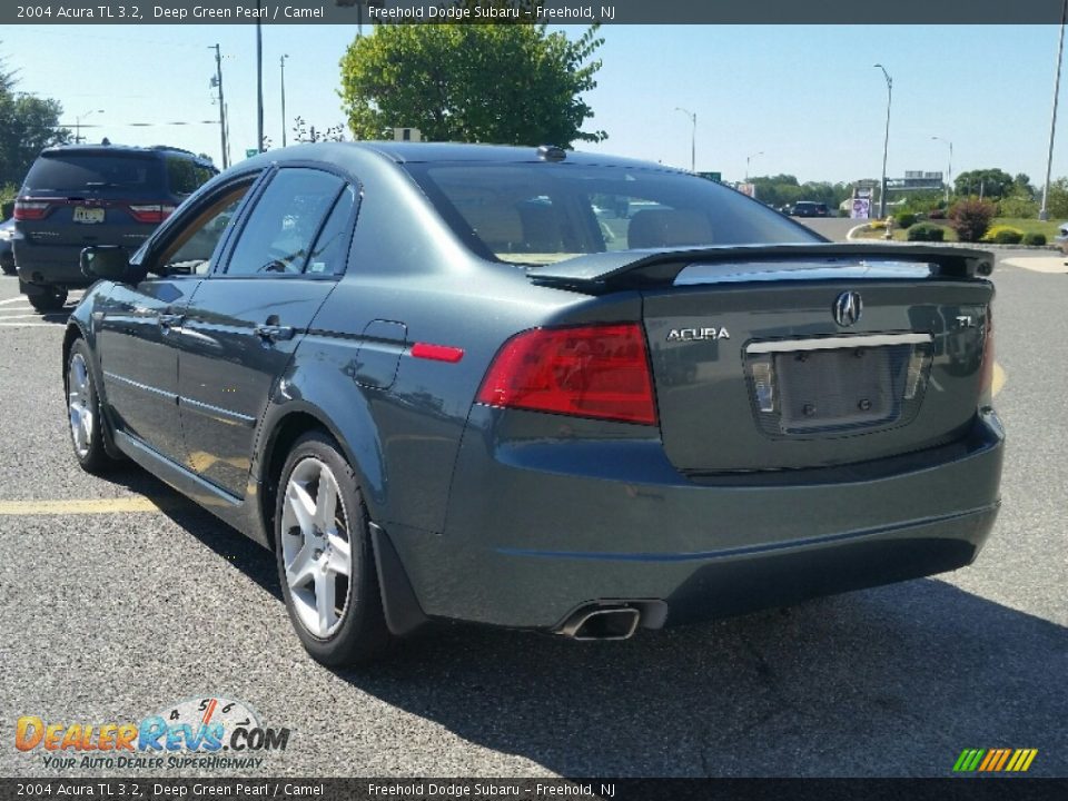 2004 Acura TL 3.2 Deep Green Pearl / Camel Photo #5