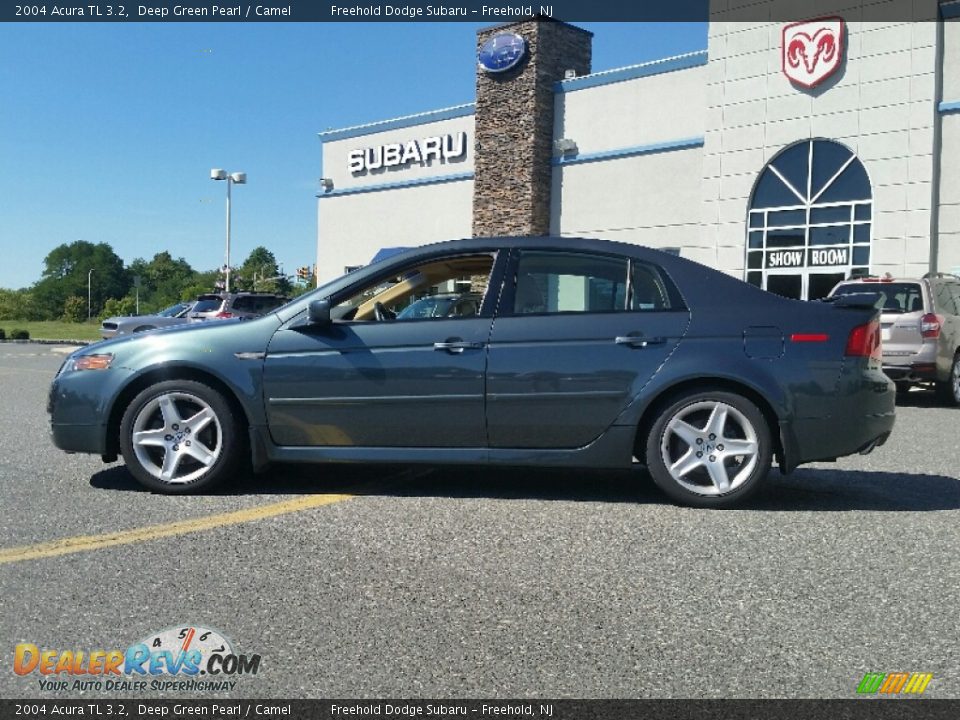 2004 Acura TL 3.2 Deep Green Pearl / Camel Photo #6