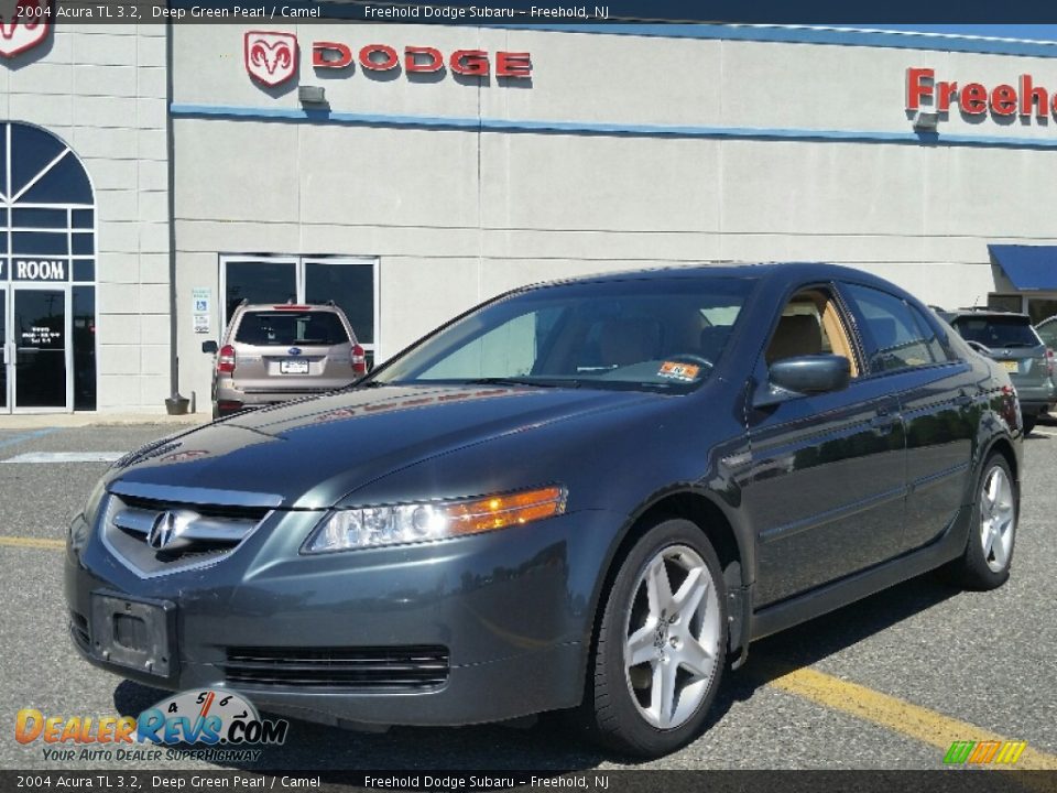 2004 Acura TL 3.2 Deep Green Pearl / Camel Photo #7