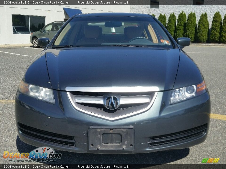 2004 Acura TL 3.2 Deep Green Pearl / Camel Photo #8