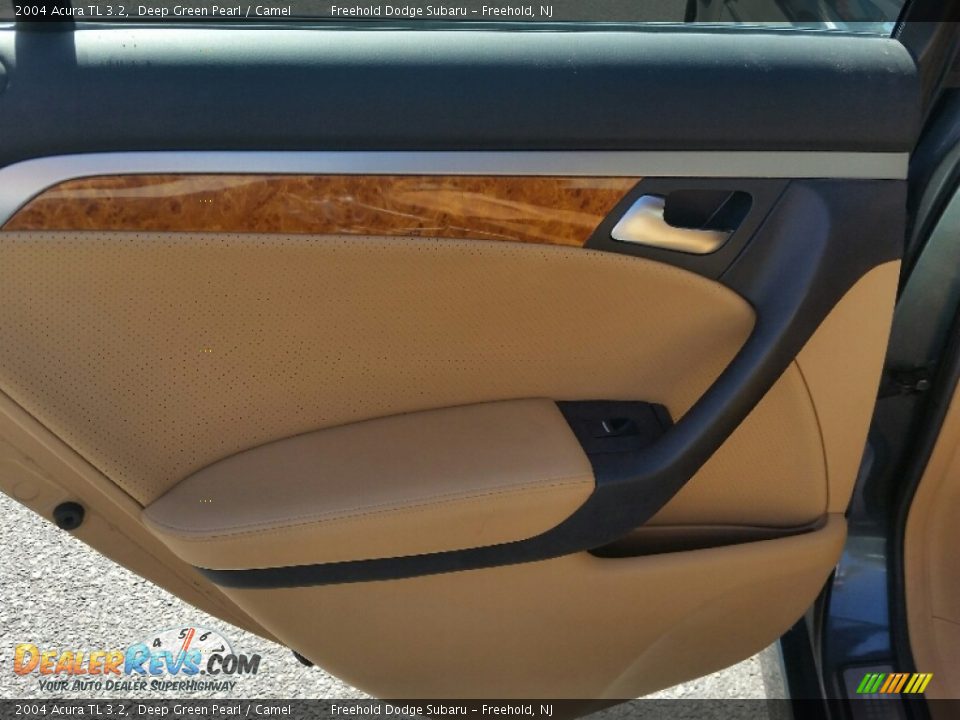 2004 Acura TL 3.2 Deep Green Pearl / Camel Photo #10
