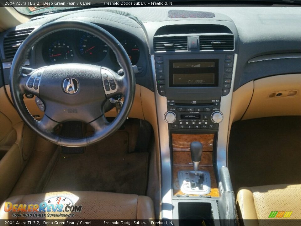 2004 Acura TL 3.2 Deep Green Pearl / Camel Photo #11