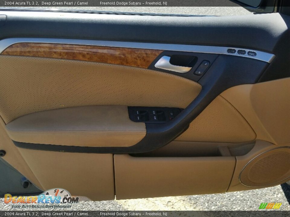 2004 Acura TL 3.2 Deep Green Pearl / Camel Photo #12