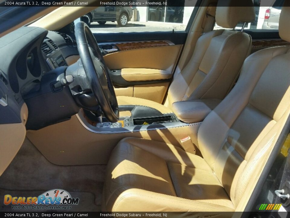 2004 Acura TL 3.2 Deep Green Pearl / Camel Photo #15