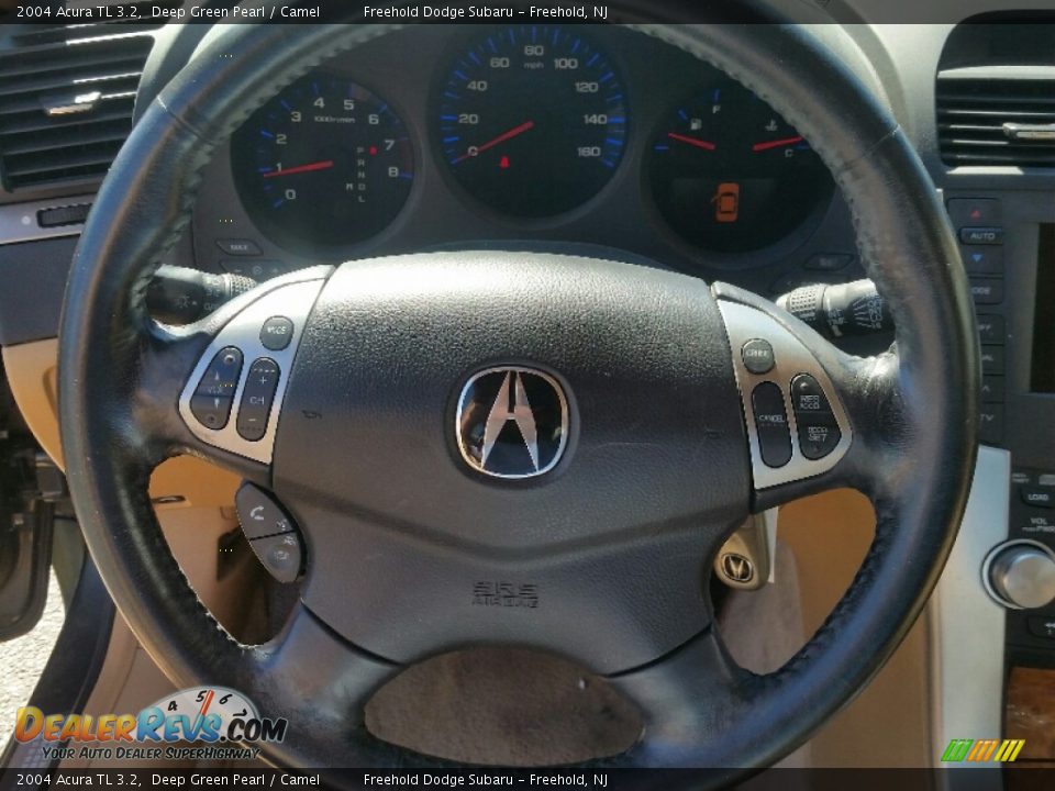 2004 Acura TL 3.2 Deep Green Pearl / Camel Photo #16