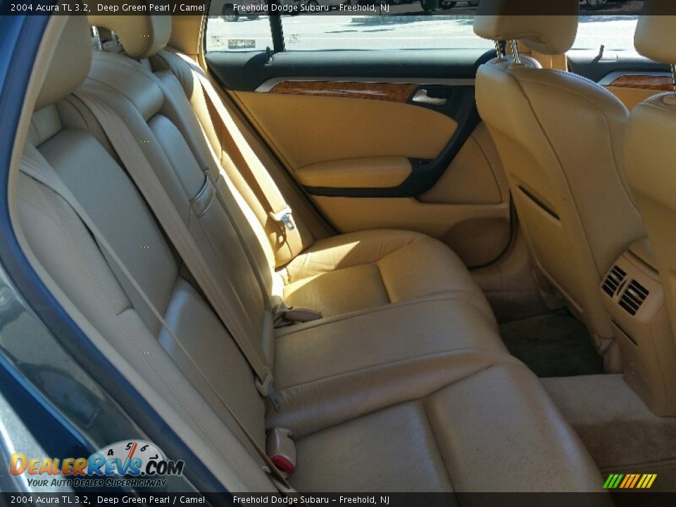 2004 Acura TL 3.2 Deep Green Pearl / Camel Photo #24