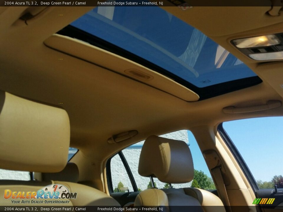 2004 Acura TL 3.2 Deep Green Pearl / Camel Photo #26