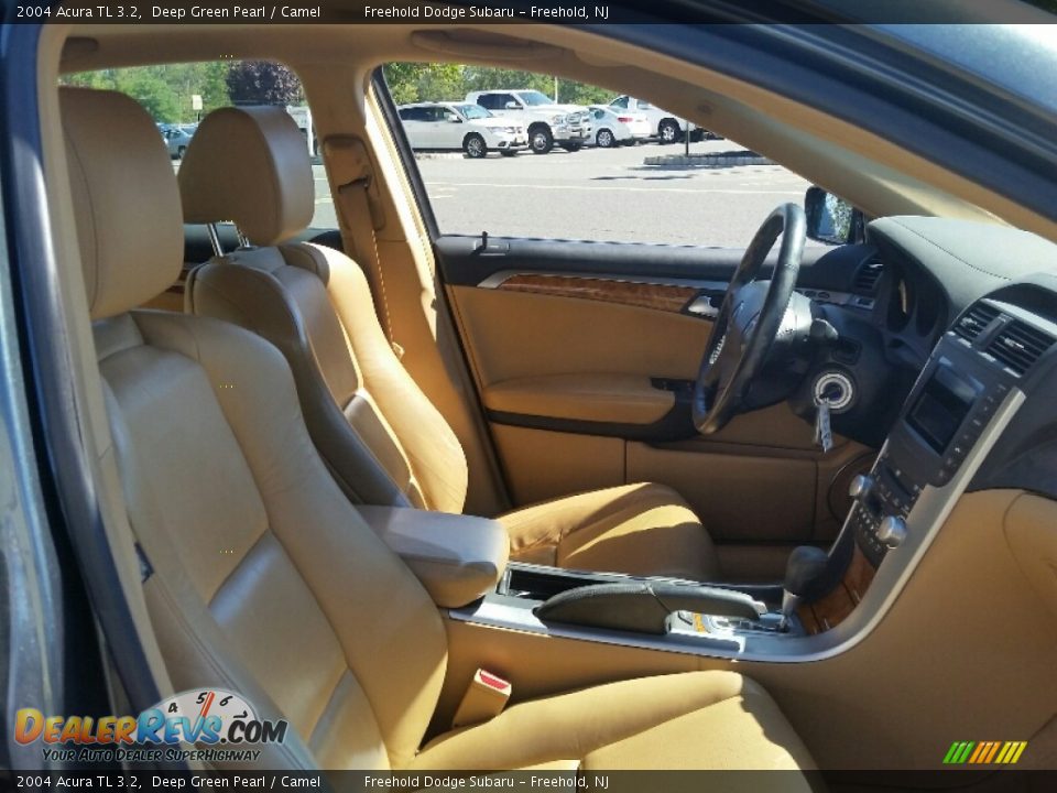 2004 Acura TL 3.2 Deep Green Pearl / Camel Photo #27