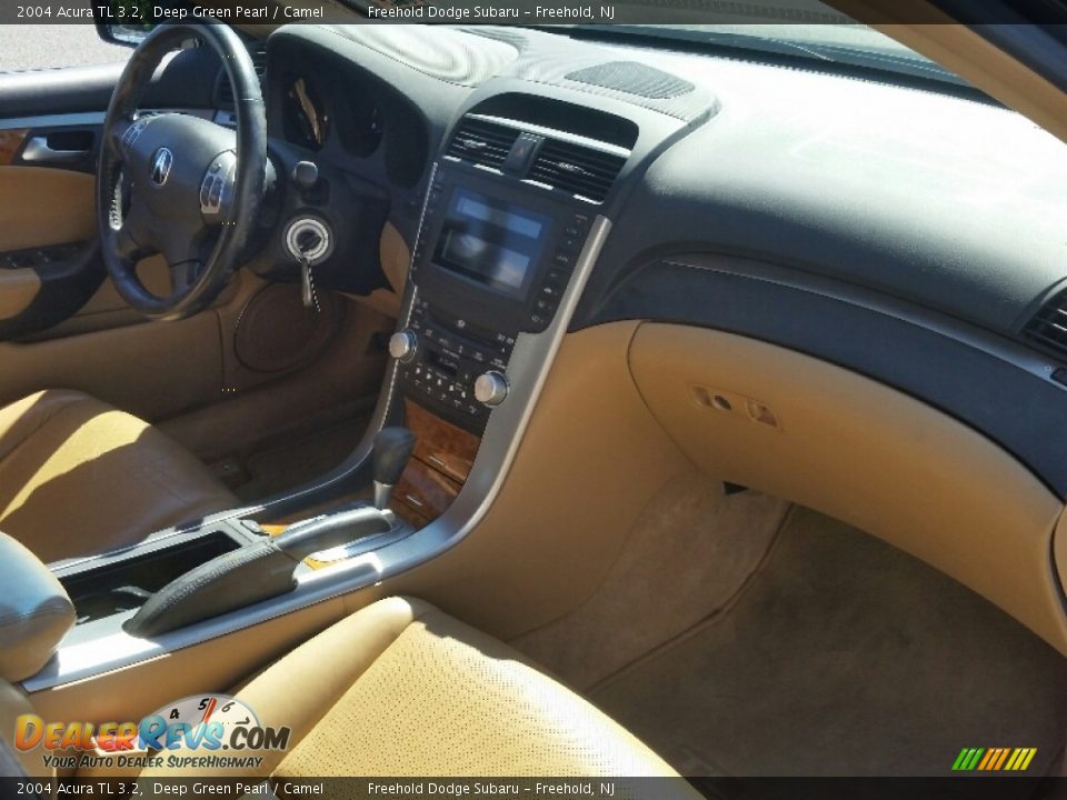 2004 Acura TL 3.2 Deep Green Pearl / Camel Photo #28
